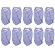 10pcs Hair Towel Wrap Microfibre Thicken Shower Hair Drying Towel Bath Wrapped CapsLight Purple