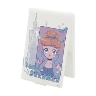 【收納王妃】Disney 迪士尼 少女漫畫 摺疊化妝鏡 折鏡 鏡子 隨身鏡(6.5*9.3*0.5)