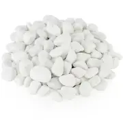White Rocks for Plants, 1-2 Inch Pebbles for Indoor Plants, 2 Lbs River Rocks De