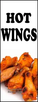 Hot Wings DECAL (Choose Your Size) Chicken Food Truck Concession Vinyl Sticker