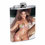 Bali Pin Up Girls D7 Flask 8oz Stainless Steel Hip Drinking Whiskey
