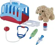 My World My Play Vet Set with Puppy and Accessories, Examine and Treat Play Vet Set, 6 Piece Set Includes Puppy Patient, Doctor Tools & Crate, Great Boys and Girls, for Ages 3+