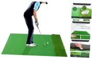 Golf Training Mat, 5x4ft Thickening Golf Hitting Mat, Home Golf Turf Practice