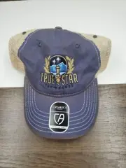 New Cap America True Star Trucker Hat Cap Snap Back Distressed Look NWT