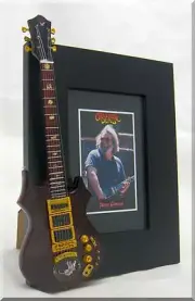 JERRY GARCIA Miniature Guitar Frame Grateful Dead Tiger