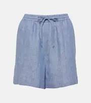 [Loro Piana] Loro Piana Perth linen Bermuda shorts AU 16 blue