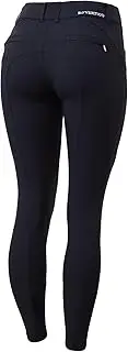 [HORZE] B Vertigo Davina Women's Mid-Rise Breathable Knee Patch Breeches with Phone Pockets