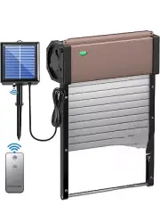 NEWAutomatic Chicken Coop Door, Solar Powered Chicken Door with Timer & Light...