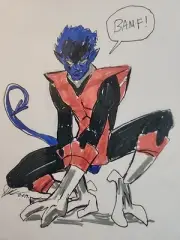 Original Comic Rodrigues Art nightcrawler