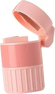FRCOLOR Multipurpose Cutter Compartment Medicine Container Fast Cutting Easy Grinding Double Sealed