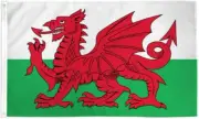 3x5 Foot Wales Flag - Welsh National Flags 100D SPUN Polyester