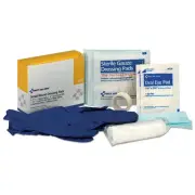 First Aid Only 3910 Small Wound Dressing Kit Gauze/Tape/Gloves/Pads/Bandages New