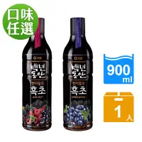 在飛比找蝦皮商城優惠-【韓味不二】韓國 玄米黑醋 果醋 900ml/罐 (黑莓&藍