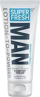 (Man Parts Powder Lotion, 118ml (Pack of 1)) - Super Fresh Ball Deodorant for Men by SweatBlock Prevent Sweaty Man Parts & Odour Talc-Free, Paraben-Free, Aluminium-Free Lotion-to-Powder, No Mess, Quick-Dry Formula 118ml Tube