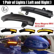 For Renault Megane MK4 Talisman 2016-2021 2x LED Dynamic Turn Signal Mirror Lamp