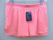 Nike Flex Tennis Shorts Salmon Compression Tights Standard Fit Women's $60 - XL