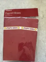 Crate & Barrel Popcorn Boxes Set of 12 pop-up boxes NEW sealed 8”x 6”