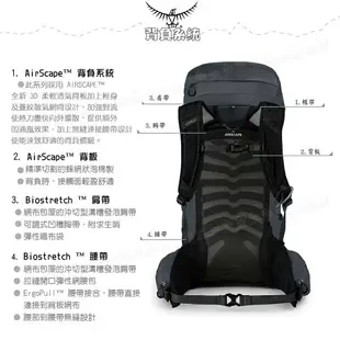 【OSPREY 美國 Talon 22 登山背包《消光黑S/M》20L】自助旅行/雙肩背包/行李背包