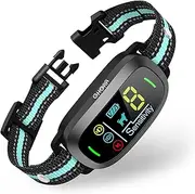 GHORA Bark Collar, Dog Bark Collar w/Smart Triggering-Rechargeable Anti Barking Training Collar w/5 Adjustable Sensitivity & Beep, Vibration, Shock, No Bark Collar for Small/Medium/Large Dog 8-150lbs