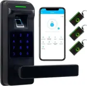 Fingerprint Door Lock Heavy Duty APP Control Touchscreen Keypad Keyless Entry