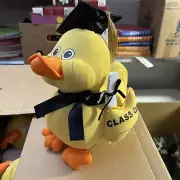 Plush yellow AUTOGRAPH duck ducky graduation signature Class Of Kids Of America