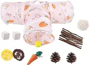 Ferret Tube | Hamster Playground - Habitat Playground with Interactive Balls for Indoor Play Dig Climbing Burrowing Foraging Sleeping