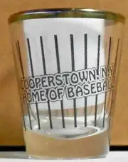 Cooperstown New Your Home Of Baseball Vintage Shot Glass