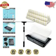 Wide Coverage 18-Inch Paint Roller Kit - Professional 10 PC Set Included
