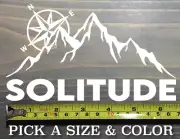 Solitude Sticker Decal Mountain Ski Snowboard Utah Brighton Alta Deer Valley