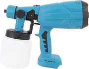 Battery Powered Paint Sprayer, Cordless Design, Brushless Motor, Customizable Flowrate Control, 200W Handheld Spray Gun with 4 Nozzles and 3 Spray Patterns for Furniture, Fence