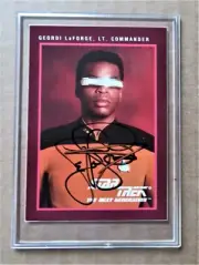 Star Trek Next Generation, Lt. Cmdr Geordi LaForge - LeVar Burton signed card