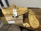 Clarks Originals Men's Wallabee Oak Hairy Suede Dark Tan Boots 26168852 Size 13