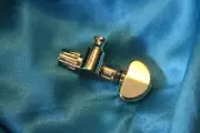 Grover Geared Banjo 5th String Peg, Gold with Round Metal Button, 162G