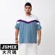 JSMIX大尺碼服飾-大尺碼拼接撞色純棉短袖POLO衫【22JL6607】