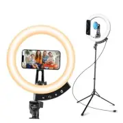 12'' Ring Light with 62'' Tripod Stand and Magnetic Phone Holder, LED