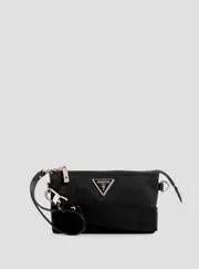 GUESS Women's Black Latona Mini Top Zip Bag
