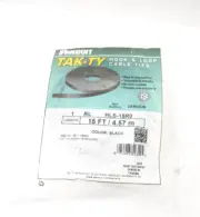 Panduit Tak-Ty Hook & Loop Cable Ties HLS-15R0 15' Black Finish Genuine OEM