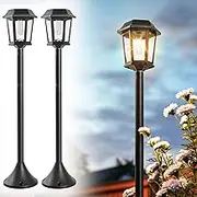 PASAMIC 22I 63 in Rechargeable Solar Lamp Post Lights