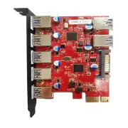 PCI-E to Type-C (2),Type-A (5) USB 3.0 5-Port PCI Express Expansion Card1270