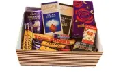 Chocolate Gift Hamper Lindt , Walkers Jelly Belly Cadbury, Hot chocolate&more