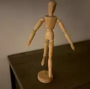 Wood 13.9” ART SUPPLY NEW Artist Drawing Manikin Articulated Mannequin with Base