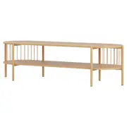 TV Unit Entertainment Unit Storage Shelf 148cm Pine