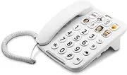 Geemarc Photophone 110 - Big Button Home Phone with Customisable Photo Memories, Loud Receiving Volume and Speakerphone for Elderly - Hearing Aid Compatible - Low to Medium Hearing Loss - UK Version