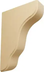 Ekena Millwork BKTW02X05X08PLAL Plymouth Wd Bracket, 1 3/4"W x 5 1/4"D x 7 1/2"H
