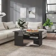 High Gloss Coffee Side Table With Storage Shelf Living Room Office Furniture