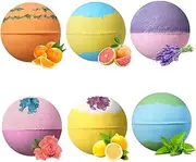Minkissy 6pcs Bath Bath Colorful Tub Bath Balls Organic Bath Ball Bathtub Mint Body Wash Shower Balls Bath Salt Balls Shower Ball Sea ​​salt