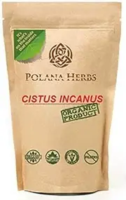 Cistus Incanus Organic Rockrose Loose Herb Herbal Tea Detox, Cleanse, Immune System Booster, Antioxidant, Tick Repellent, Polyphenols-Phenolic, Caffeein Free, Food Graded Eco-Pack 100g- 50 servings- 3.53 ounce