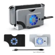 Stand Dock Cooling Fan Radiator With Blue Light For Switch OLED Host Accessories