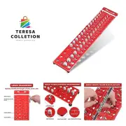 34 Nut and Bolt Thread Checker, Bolt Size and Thread Gauge, Bolt and Nut Iden...