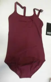 Dance Bloch Burgundy Camisole Leotard CL8720 adjustable strap fully frontlined